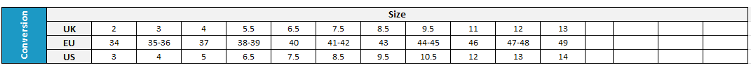 Mysitc Supreme Wetsuit Boot 0 Size Chart
